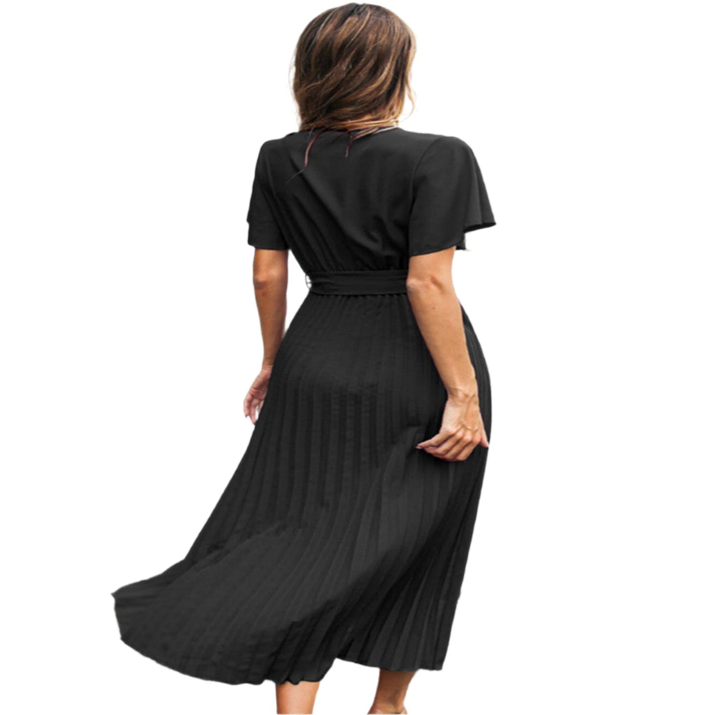 Groene wikkeljurk laura