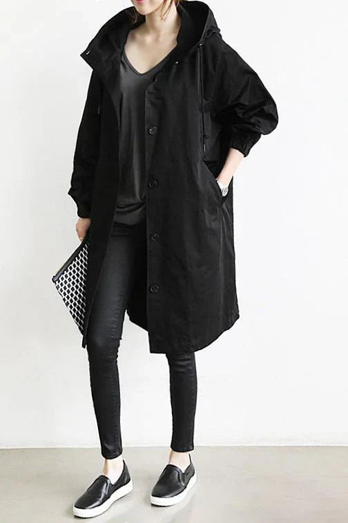 Waterdichte trenchcoat met capuchon Helena