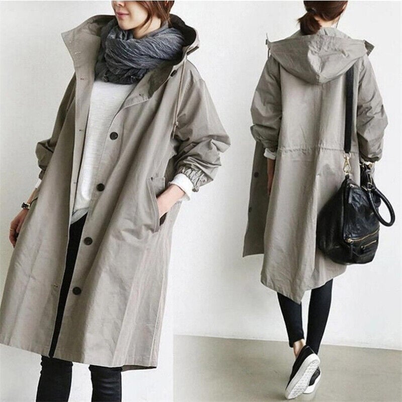 Bellerue - waterdichte trenchcoat met capuchon