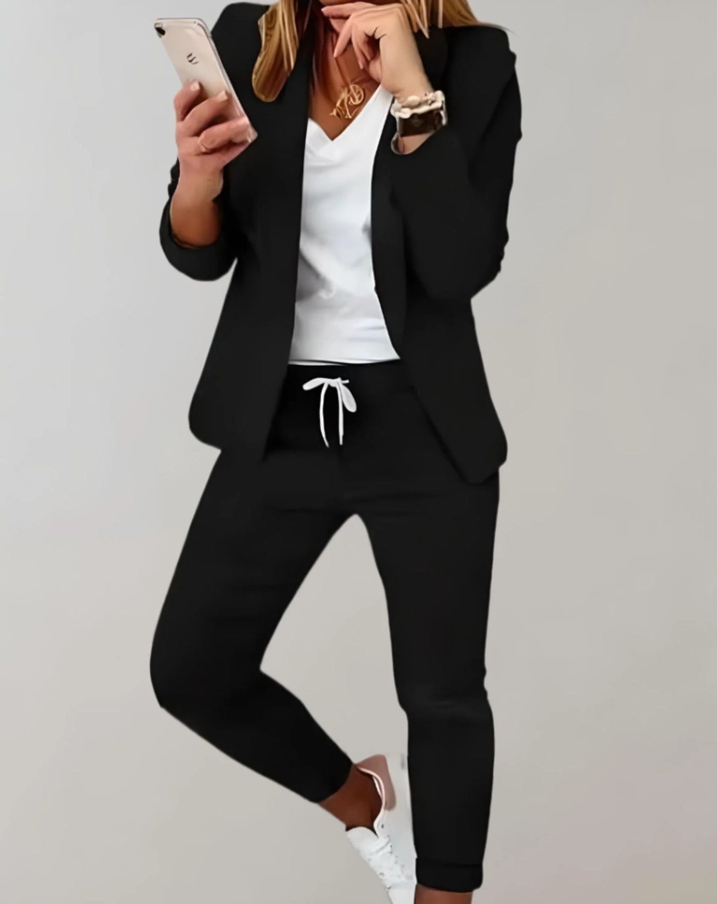 Elegante set blazer en broek voor dames - roderika