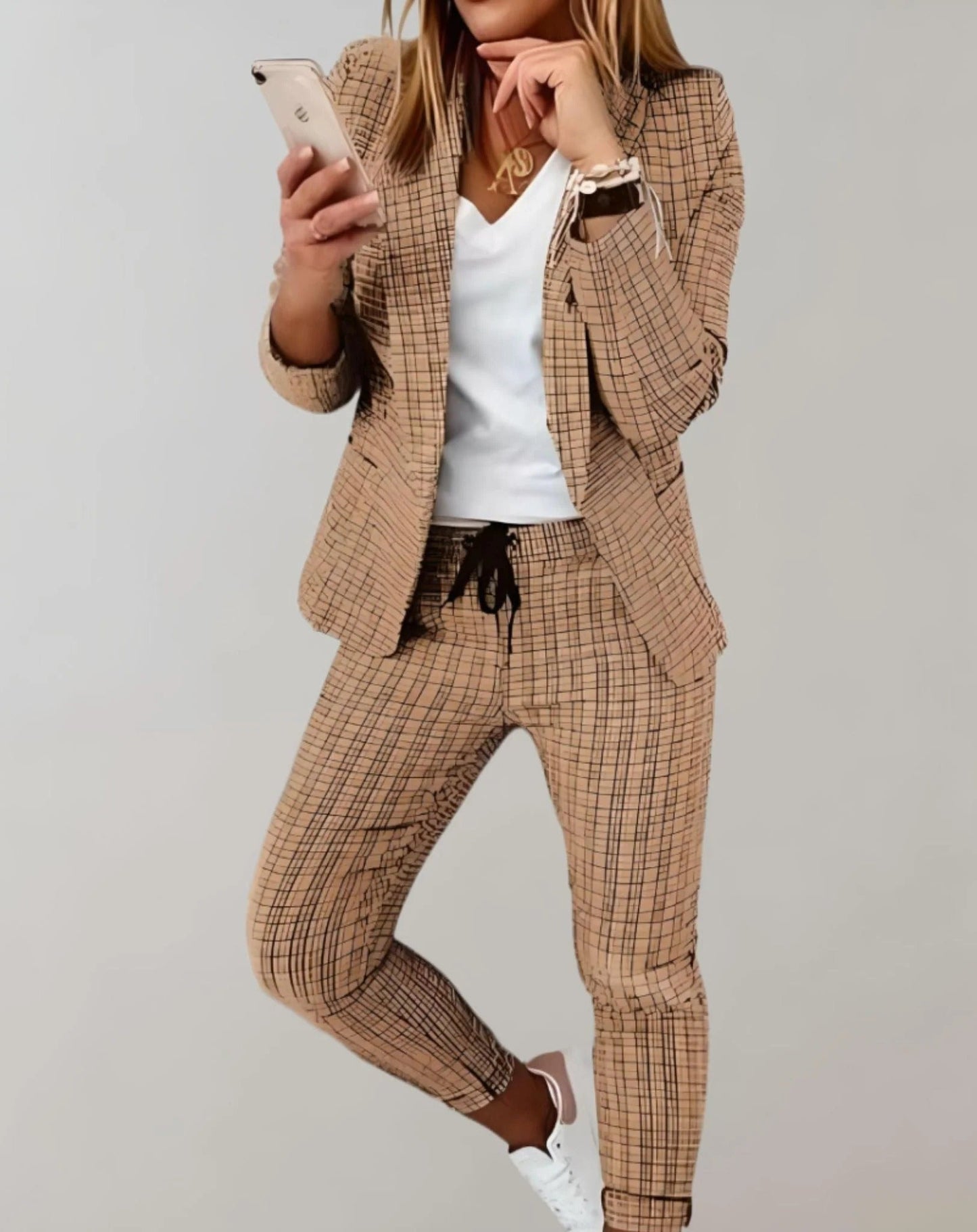 Elegante set blazer en broek voor dames - roderika