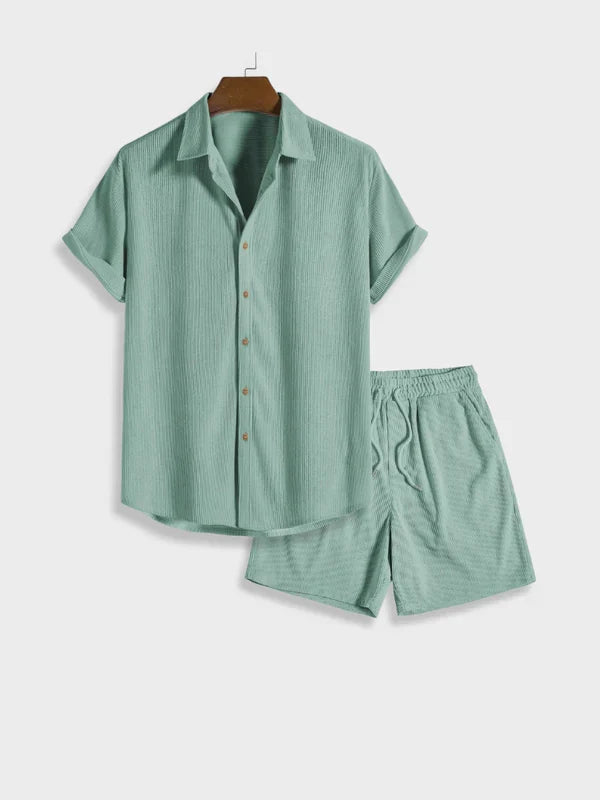 Corduroy zomerset met knopen