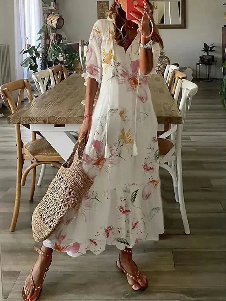 Bettina | Boheemse maxi-jurk